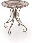CLP Gartentisch Hari im Jugendstil, runder Bistrotisch aus Eisen mit kunstvollen