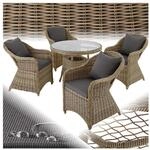 tectake&reg; Aluminium Rattan Sitzgruppe, wetterfest und UV-best&auml;ndig, Belastbarkeit