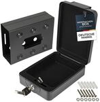 HMF 307-02 Anschraubbare Dokumentenbox, 20,0 x 15,5 x 7,0 cm, Schwarz