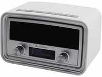 Soundmaster UR190WE DAB+/ UKW Uhrenradio mit USB Ladebuchse - weiß