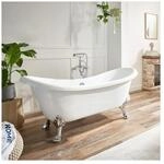 HOME DELUXE Freistehende Badewanne FAMA - 176 x 74 cm