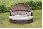 Merxx Relaxinsel Riva braun taupe Loungem&ouml;bel Gartenbett Gartenliege
