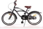 Volare Kinderfahrrad Black Cruiser f&uuml;r Jungen 18 Zoll Kinderrad in Schwarz