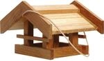 Solides Eiche-Vogelfutterhaus "Basis" mit Kordel 31x28x20