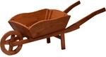 Dobar 29095e XXL-Pflanzschubkarre, 129,5 x 47 x 43 cm