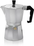 Espressokocher Italiano f. 9 Tassen silber