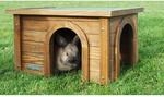Kerbl Nagerhaus f&uuml;r Kanninchen Haus aus Spie&szlig;tanne zwei Eing&auml;nge