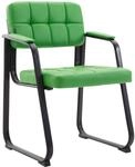 CLP Besucherstuhl gepolstert ergonomisch Canada, mit Armlehne und Stoffbezug,