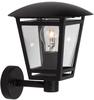BRILLIANT Lampe Riley Außenwandleuchte stehend schwarz 1x A60, E27, 40W, geeignet