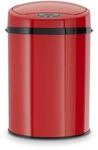 Badabfalleimer 9L mit Sensor-INOX RED