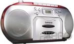 Lenco SCD-420RD Boombox mit CD, Kassette und Kopfh&ouml;reranschluss