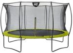 EXIT Silhouette Trampolin + Sicherheitsnetz 366 (12ft) Lime Gr&uuml;n