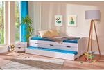 Funktionsbett "Aus eins mach zwei" 90x200 - Weiss