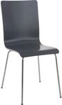 CLP Besucherstuhl Pepe I Ergonomisch Geformter Lehnstuhl Mit Holzsitz I Stabiles