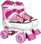 Rollschuhe Quad Style pink-wei&szlig;