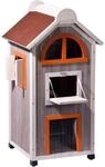 Dobar Gro&szlig;es Katzenhaus Fancy Cat aus Holz