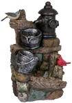 Brunnen METIS in Holz-/Stein-Optik