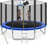 tectake&reg; Trampolin, &Oslash; 366 cm,&nbsp; GS zertifiziert, Randabdeckung, inklusive