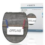 Sch&uuml;tte WC Sitz OFFLINE, Duroplast Toilettendeckel mit Absenkautomatik Motiv