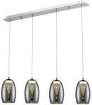 BRILLIANT Lampe Metropolis LED Pendelleuchte 4flg chrom/rauchglas easyDim 4x 5W LED