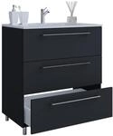 VCM 2-tlg. Waschplatz Waschtisch Waschbecken Unterschrank Breite 60 cm Badm&ouml;bel