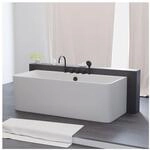 TroniTechnik&reg; Badewanne SARIA Ma&szlig;e ca. 170 x 80 x 58cm Wanne, inkl. schwarze