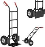 Juskys Sackkarre Basic klappbar Transportkarre mit Luftreifen, Griffen & Stahlrahmen