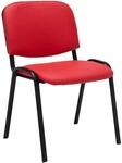 CLP Besucherstuhl Ken Kunstleder - Farbe: rot