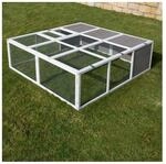 MyAnimal Hasenstall MH-06 Freilaufgehege, Kaninchenstall XXL, mit Unterstand,