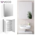 VICCO Spiegelschrank FREDDY Wei&szlig; Spiegel Badspiegel Wandspiegel Badezimmer