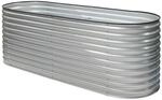 Westmann Metall Hochbeet Gartenbeet Grow Faster silber 240x80x82cm