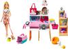 Mattel GRG90 - Barbie - Puppe und Haustiersalon, Spielset