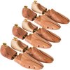 tectake® 3 Paar Schuhspanner, aus Zedernholz, Verhinderung von Gehfalten, gute