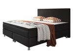 Inter Trading Boxspringbett Berlin 180 x 200 cm schwarz