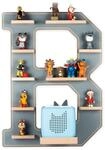 BOARTI Kinderregal Buchstabe B h&auml;ngend f&uuml;r Toniebox und Tonie Figuren 