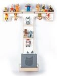 BOARTI Kinderregal Buchstabe T h&auml;ngend f&uuml;r Toniebox und Tonie Figuren 