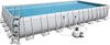 Bestway® Power SteelTM Frame Pool Komplett-Set mit Sandfilteranlage 956 x 488 x 132