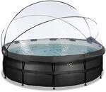 EXIT Frame Pool &oslash;488x122cm mit Sandfilterpumpe, Abdeckung + W&auml;rmepumpe versch.