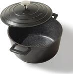 Stoneline Br&auml;ter Induktion 20 cm, 2,6 L, Br&auml;ter mit Deckel, Aluguss beschichteter