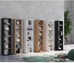 VCM Holzregal stehend platzsparender CD Schrank f&uuml;r 102 CDs oder 36 DVDs Ma&szlig;e: