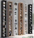 VCM Holzregal stehend platzsparender CD Schrank f&uuml;r 204 CDs oder 72 DVDs Ma&szlig;e: