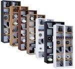 VCM Holz CD DVD Stand Regal CD Regal mit Platz f&uuml;r 204 CDs oder 72 DVDs oder