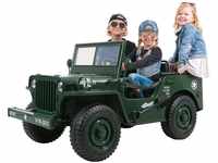 Jeep Willys Kinder-Elektroauto, 3 Sitze und 3 Gurte, Schaufel, Ersatzrad,...