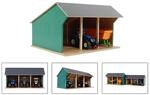 Kids Globe Fahrzeugschuppen 1:32 f&uuml;r bis zu 3 Fahrzeuge Ma&szlig;e 45x28x22 cm