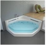 HOME DELUXE Whirlpool Badewanne mit Lichttherapie PACIFICO - 150 x 150 cm
