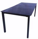 VCM Gartentisch aus Glas und Aluminium Esstisch ca. H. 73 B. 189 x T. 90 cm 