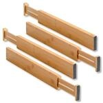 KESPER Schubladentrenner, 4er Pack, Bambus