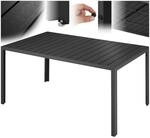 tectake&reg; Gartentisch, aus Aluminium und Kunststoff, wetterfest und UV-best&auml;ndig,
