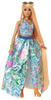Mattel HHN14 - Barbie - Extra Fancy - Puppe im blauen Kleid mit Blumenmuster...