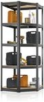 Juskys Lageregal Corner Basic 180 x 70 x 40-70 cm 875 kg 5 B&ouml;den 